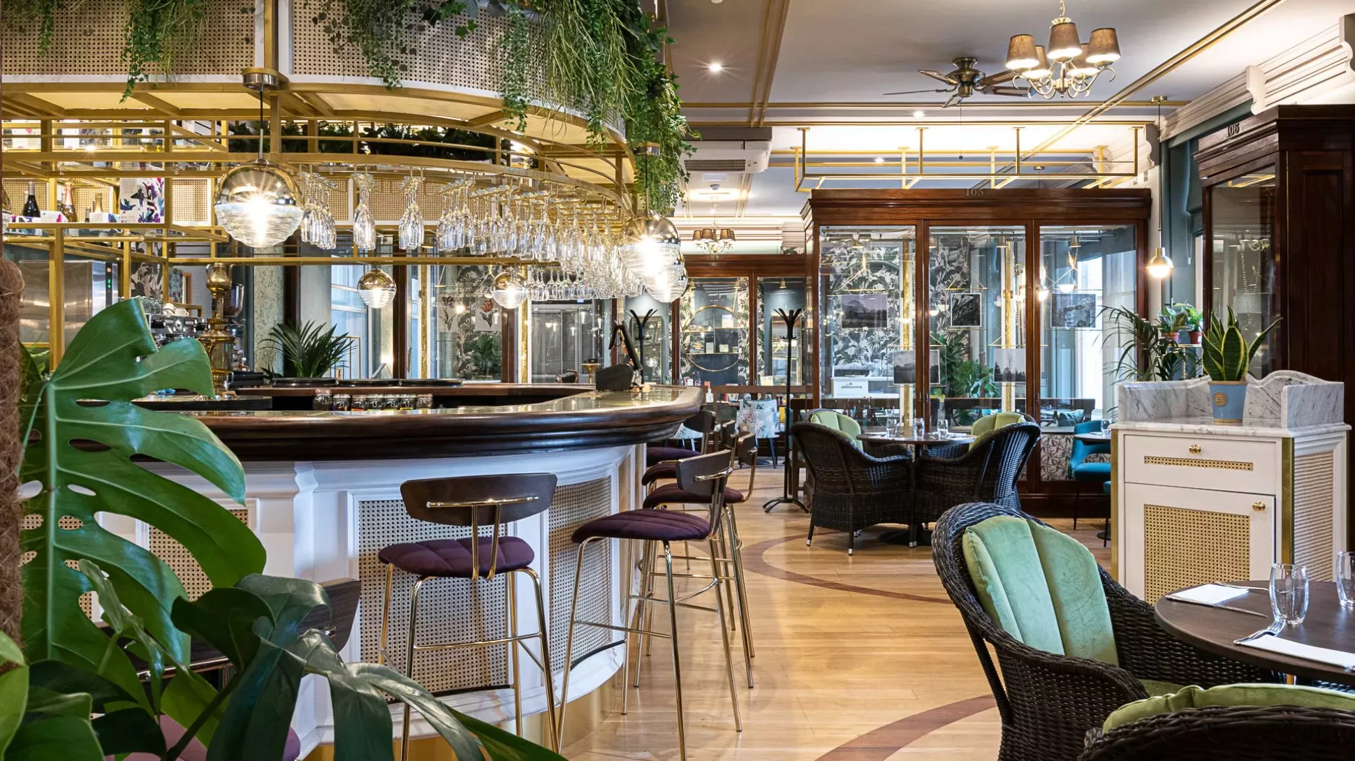 The Botanical Brasserie © RBG Kew Elegant interior of The Botanical Brasserie
