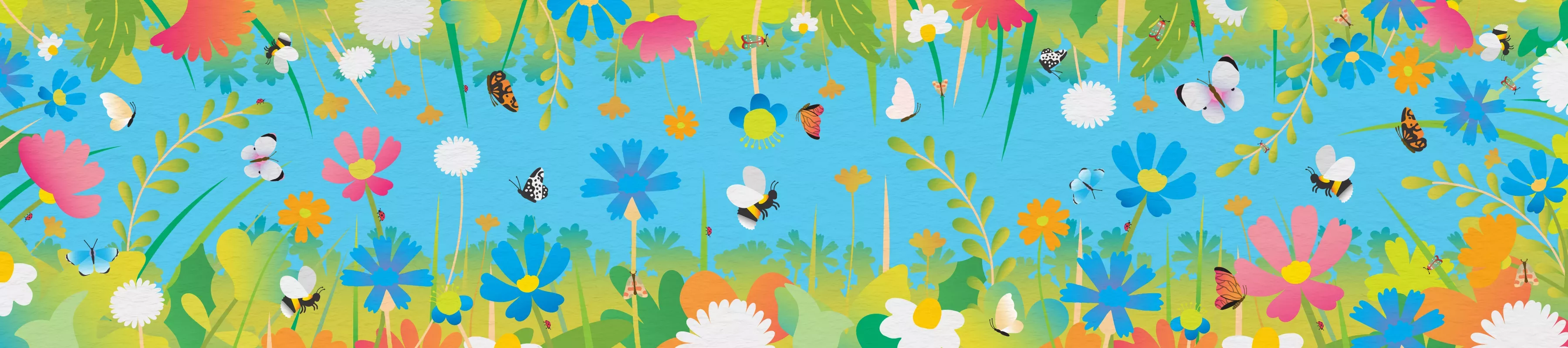 Meadowland An colourful illustrated banner for Meadowland