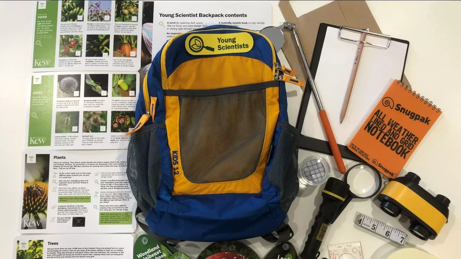 Young Scientists Backpack © RBG Kew A backpack with scientific contents